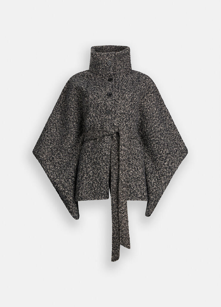 Poncho ceinturé noir Liu Jo - large image number 6