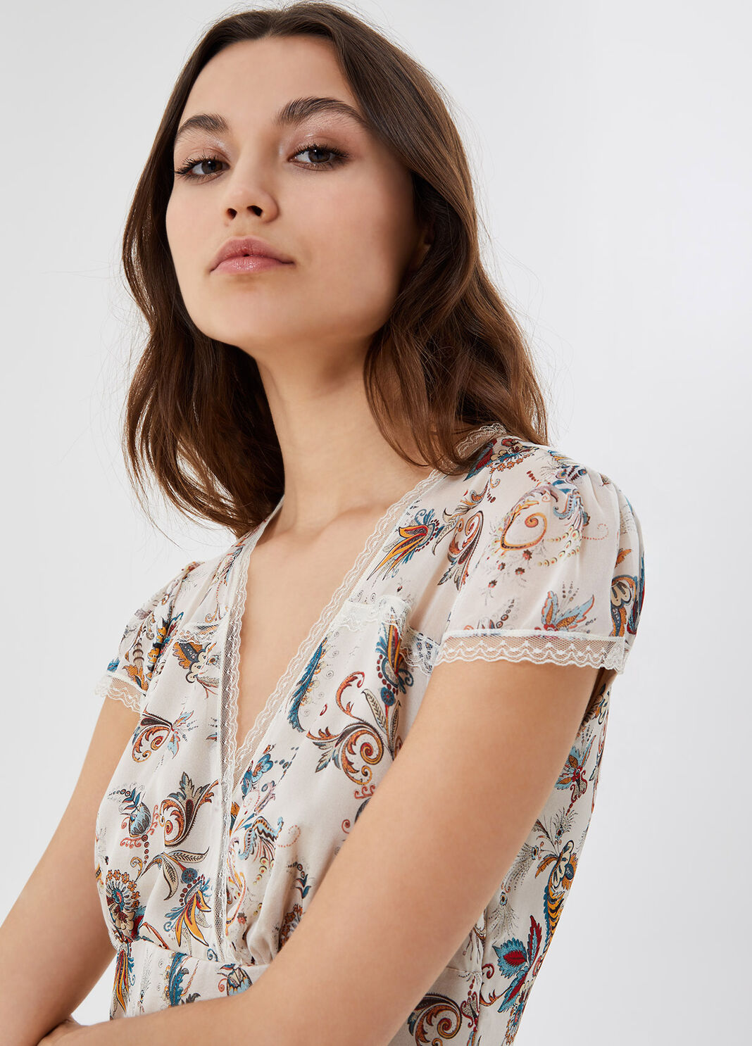 Vestito corto in seta Paisley Liu Jo - large image number 2