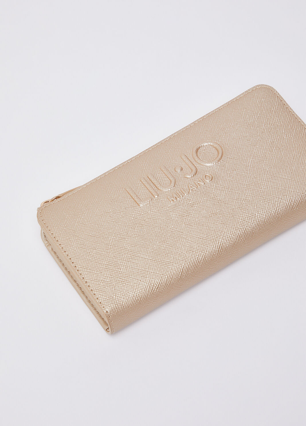 Large purse with zip light gold Liu Jo - large image number 2