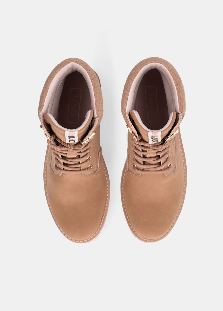 Suede ankle boots beige Liu Jo - large image number 4