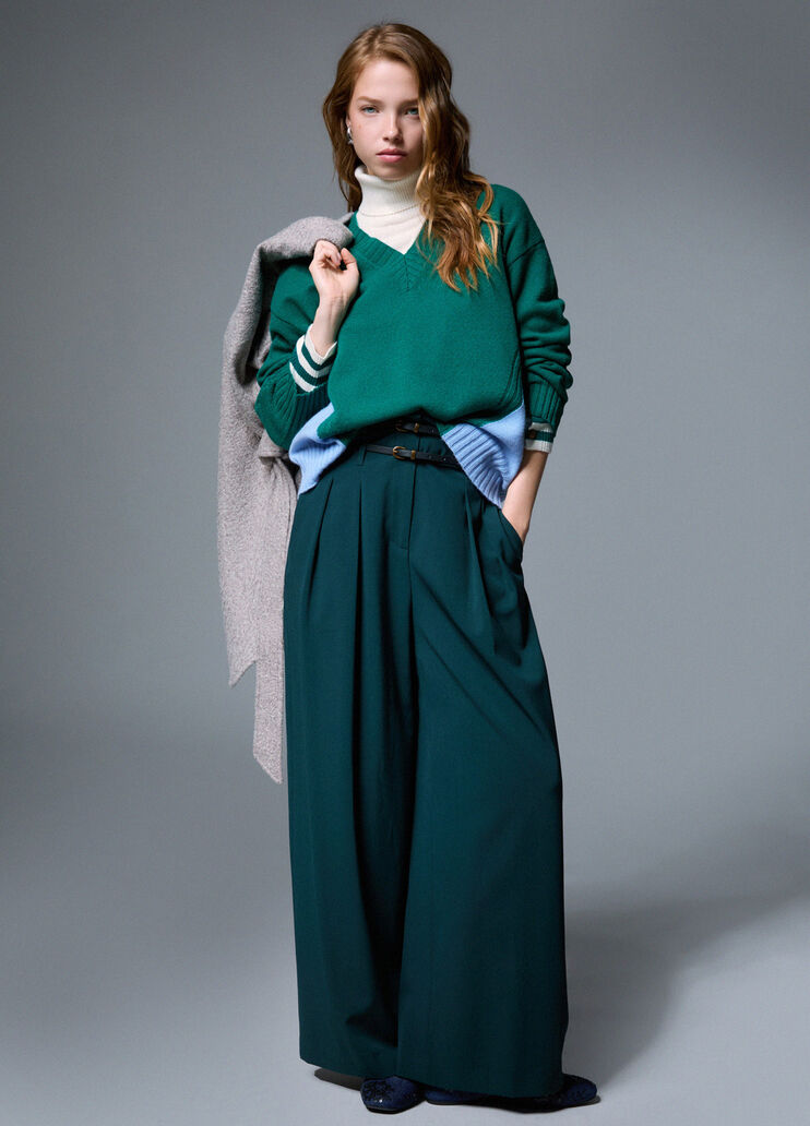 Flannel Flare Pants green Liu Jo - medium