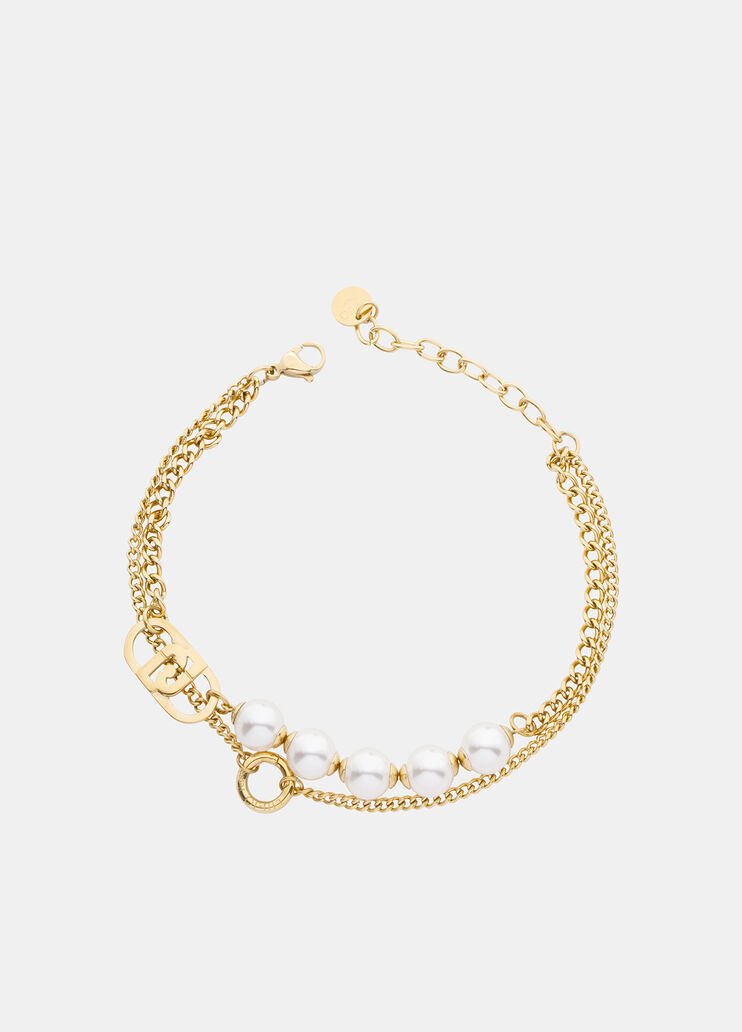 Collier mini modèle avec perles couleur or Liu Jo - medium