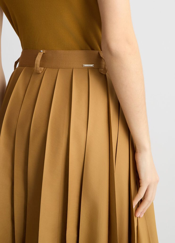 Pleated nylon skirt beige Liu Jo - large image number 4 Pleated nylon skirt beige Liu Jo - large image number 4