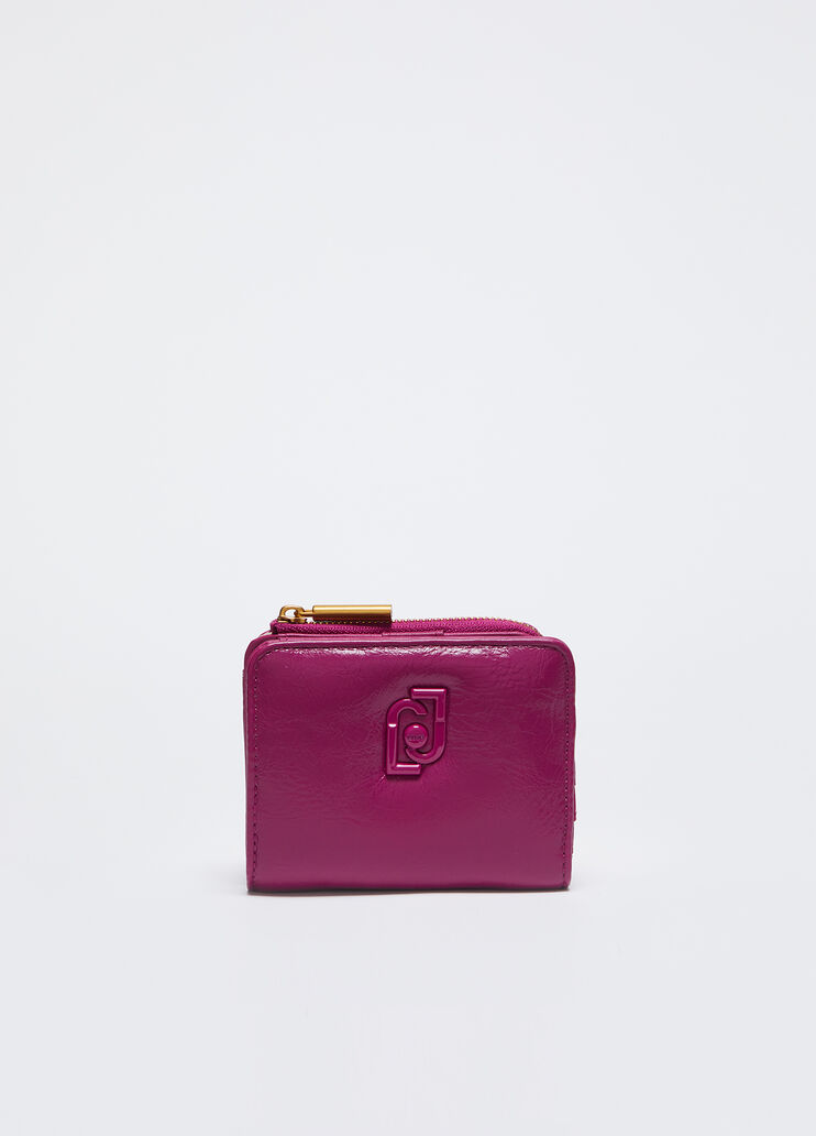 Glossy wallet with zip bright pink Liu Jo - medium Glossy wallet with zip bright pink Liu Jo - medium