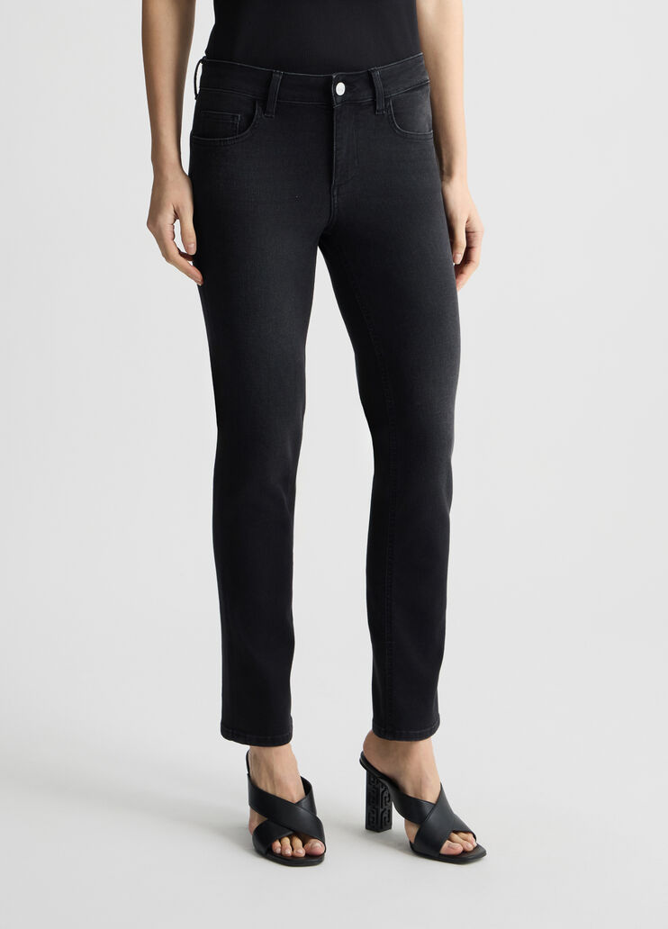 Skinny jeans with turn-ups black denim Liu Jo - large image number 0 Skinny jeans with turn-ups black denim Liu Jo - large image number 0