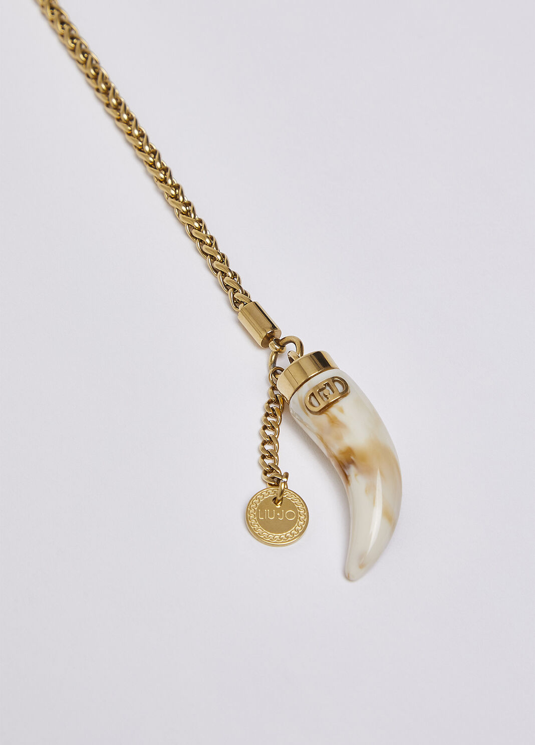 Collier long avec charms corne blanc Liu Jo - large image number 2