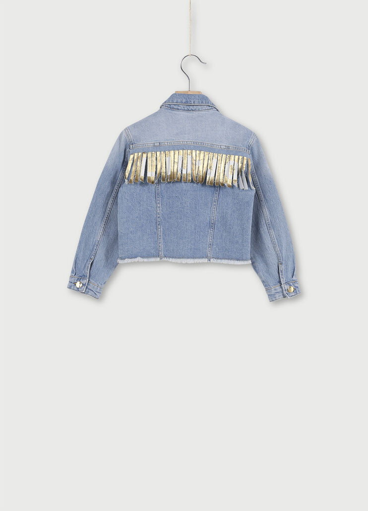 Giacca di jeans con frange Denim blu Liu Jo - large image number 1