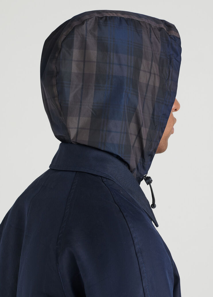 Trench coat with hood Blu scuro Liu Jo - large image number 2