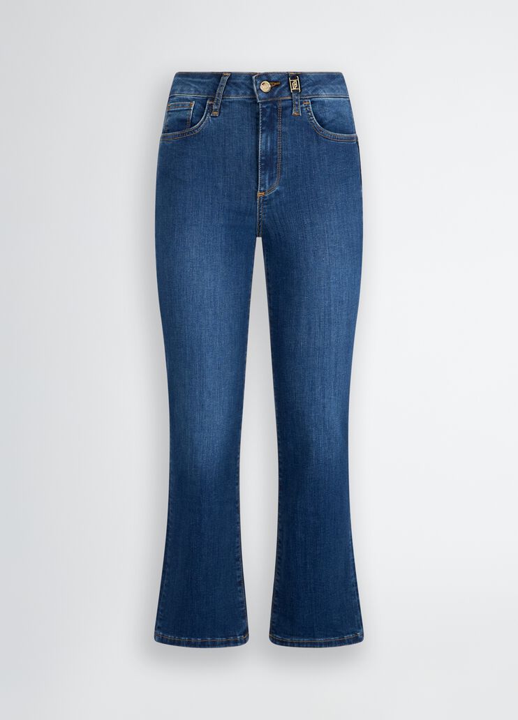High-rise bootcut jeans dark denim Liu Jo - large image number 6 High-rise bootcut jeans dark denim Liu Jo - large image number 6