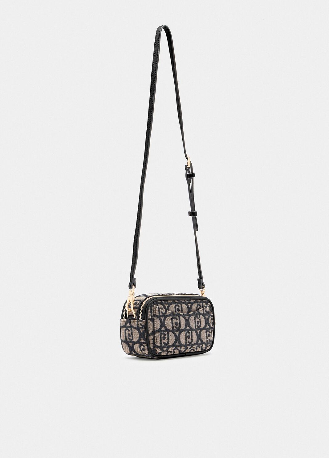 Small jacquard crossbody bag black Liu Jo - large image number 1