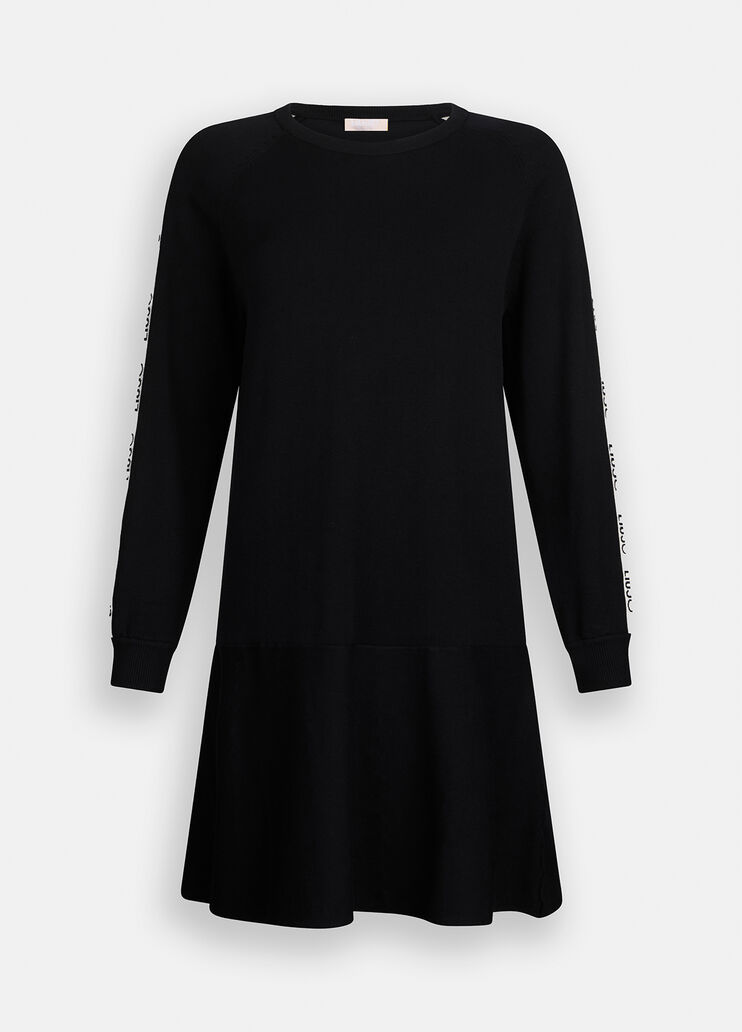 Abito in maglia nero Liu Jo - large image number 6 Abito in maglia nero Liu Jo - large image number 6
