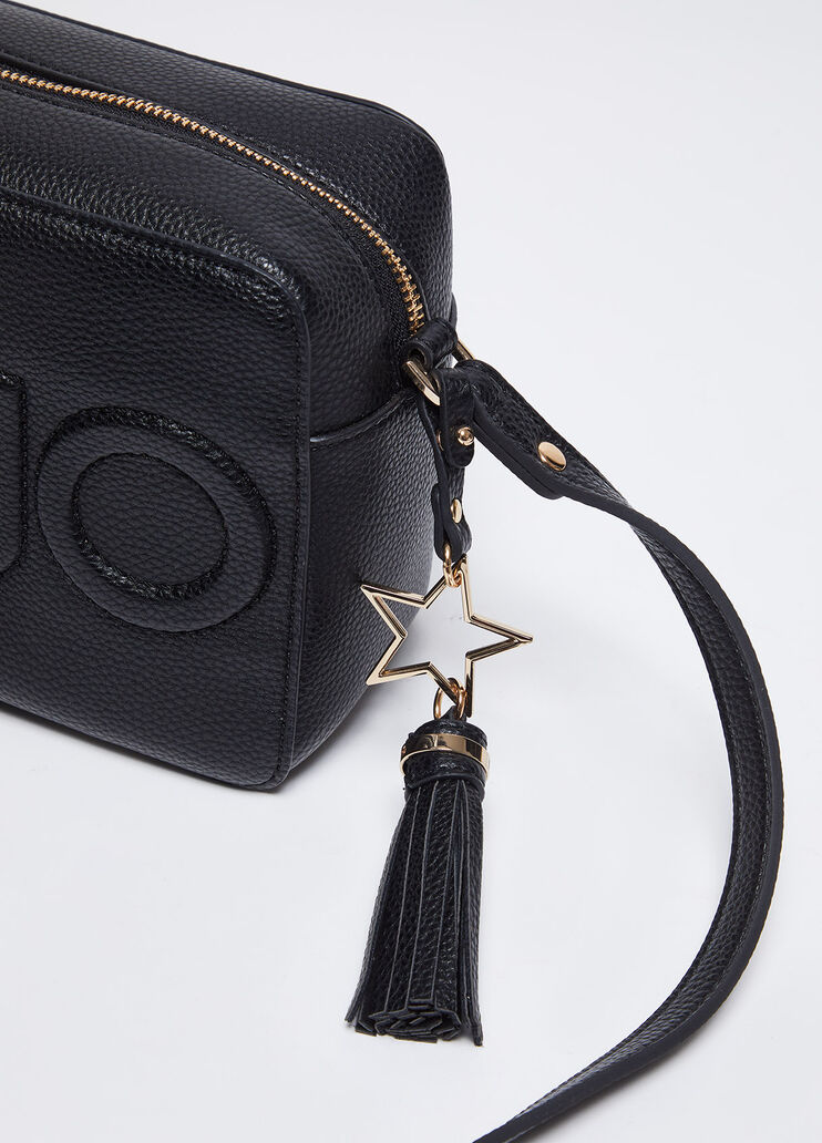 Сумка через плечо с подвеской-шармом черный Liu Jo - large image number 4