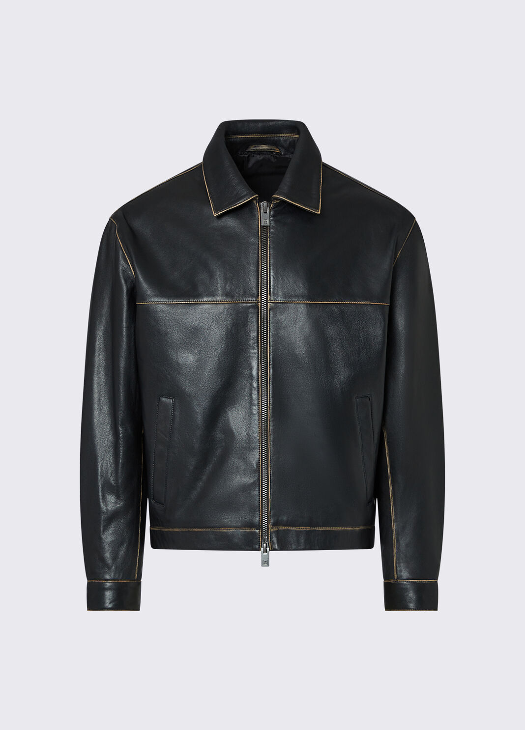 Jacket in leather dark brown Liu Jo - large image number 6