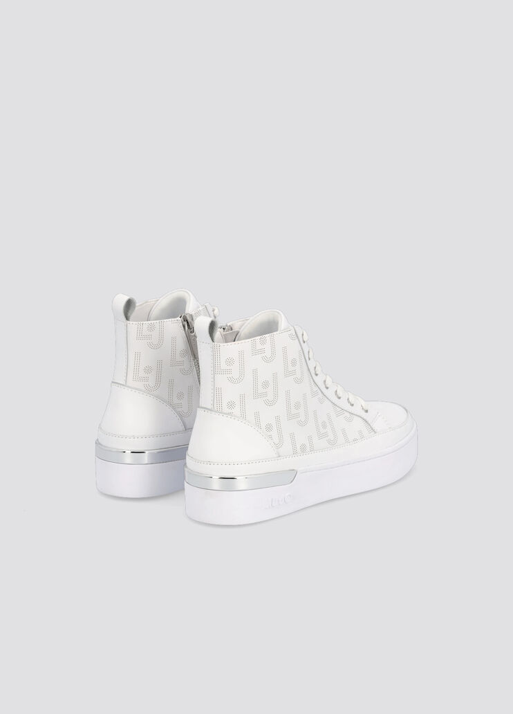 Высокие кожаные кеды белый Liu Jo - large image number 2