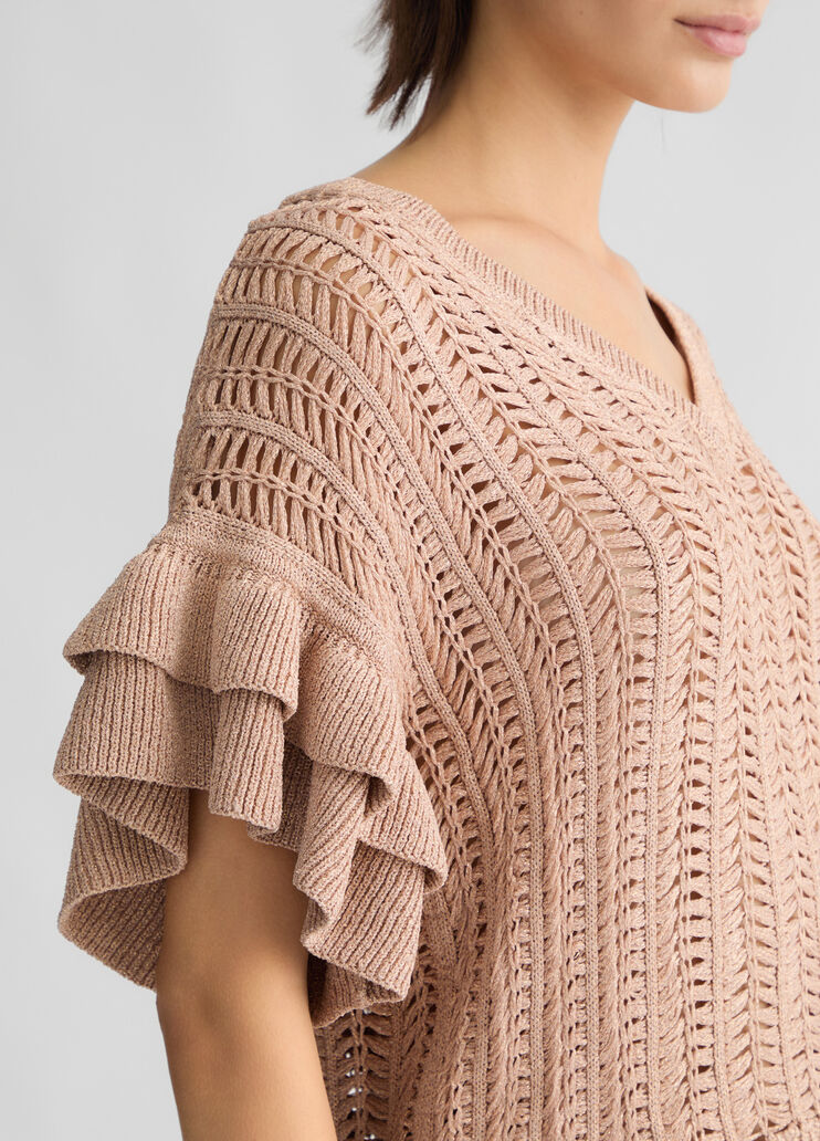 Sand-colour knit top caramel Liu Jo - large image number 2 Sand-colour knit top caramel Liu Jo - large image number 2
