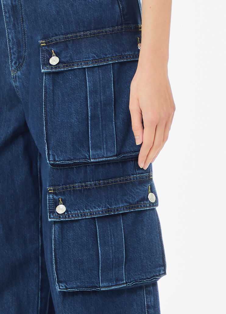 Jeans cargo en coton stretch bleu foncé Liu Jo - large image number 2 Jeans cargo en coton stretch bleu foncé Liu Jo - large image number 2
