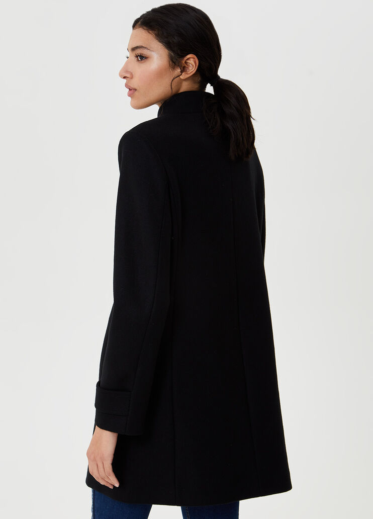 Coat with jewel buttons Black Liu Jo - large image number 1 Coat with jewel buttons Black Liu Jo - large image number 1
