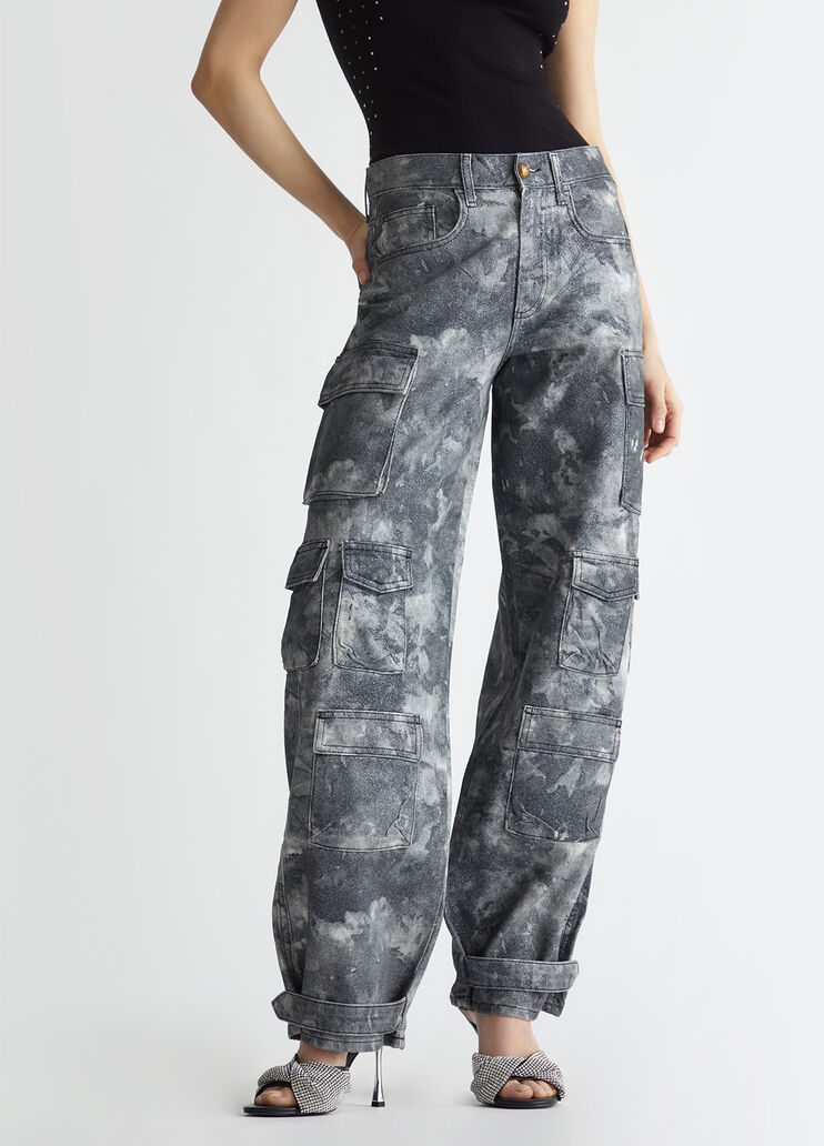 Camouflage-Cargohose Farbe Grau/Camouflage | Liu Jo maaki様専用