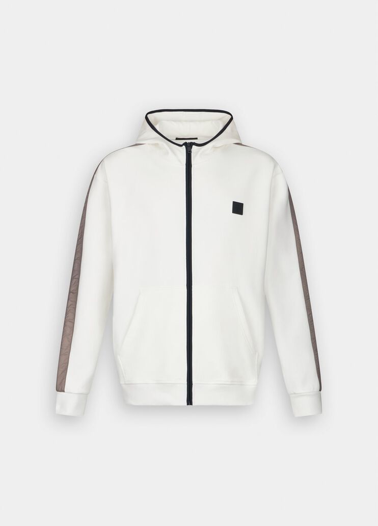 Hooded sweatshirt with zip white Liu Jo - large image number 6 Hooded sweatshirt with zip white Liu Jo - large image number 6