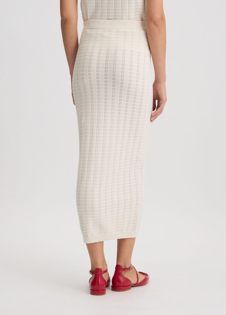 White knit skirt white Liu Jo - large image number 1 White knit skirt white Liu Jo - large image number 1