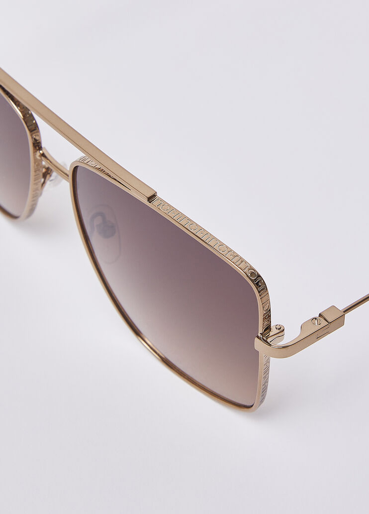 Oversized aviator sunglasses brown Liu Jo - medium