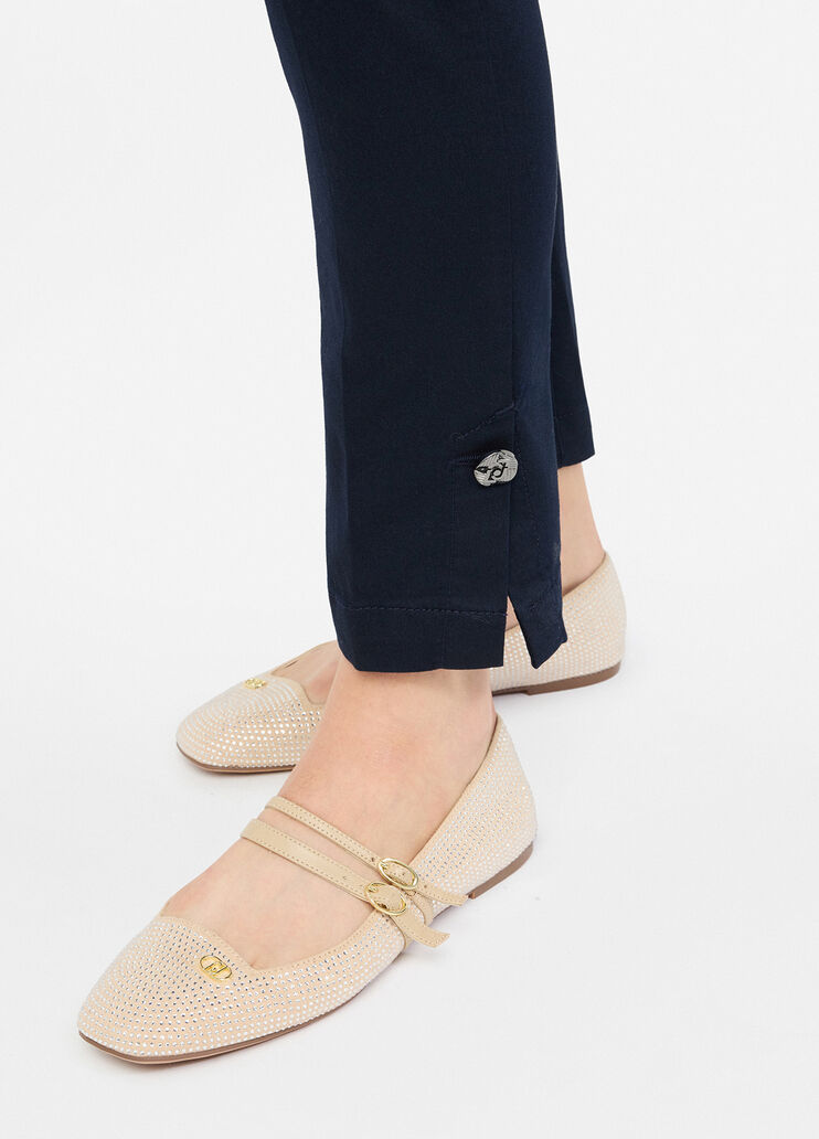 Slim fit chinos navy blue Liu Jo - large image number 2