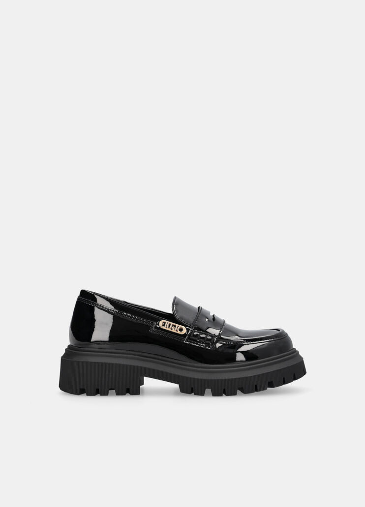 Glittery patent leather loafers black Liu Jo - medium Glittery patent leather loafers black Liu Jo - medium