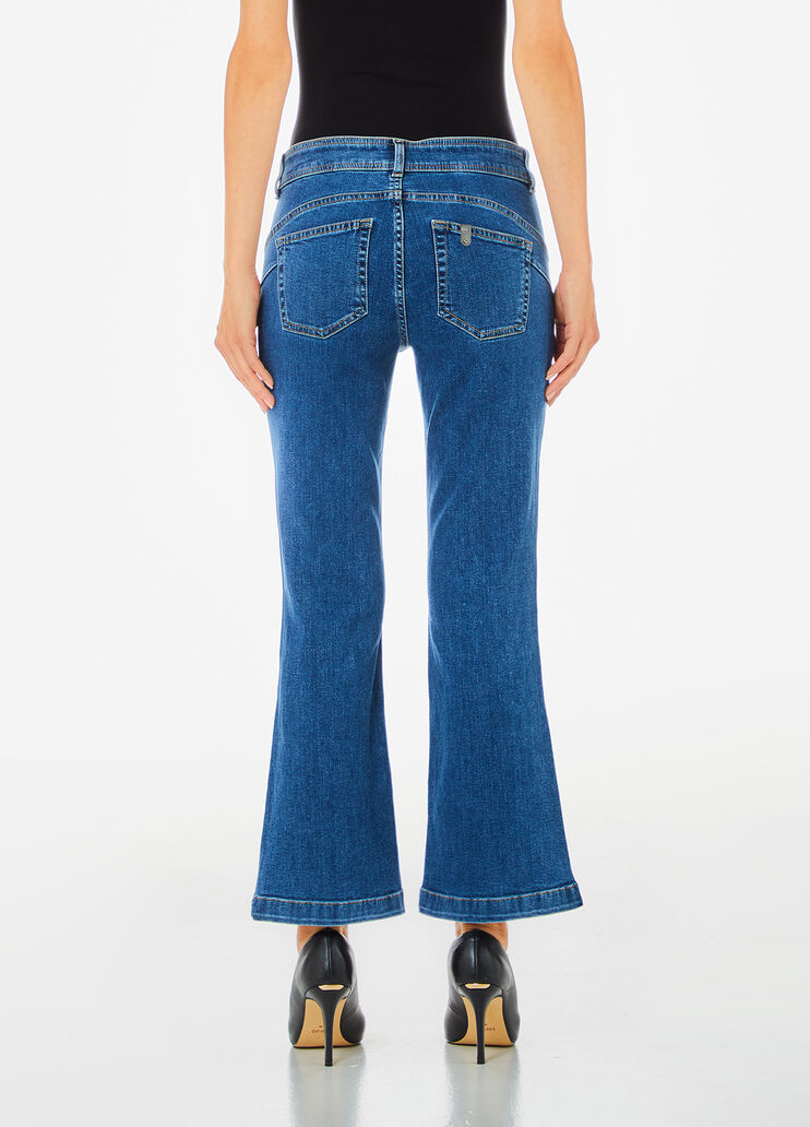 Jeans flare bottom up blu Liu Jo - medium Jeans flare bottom up blu Liu Jo - medium