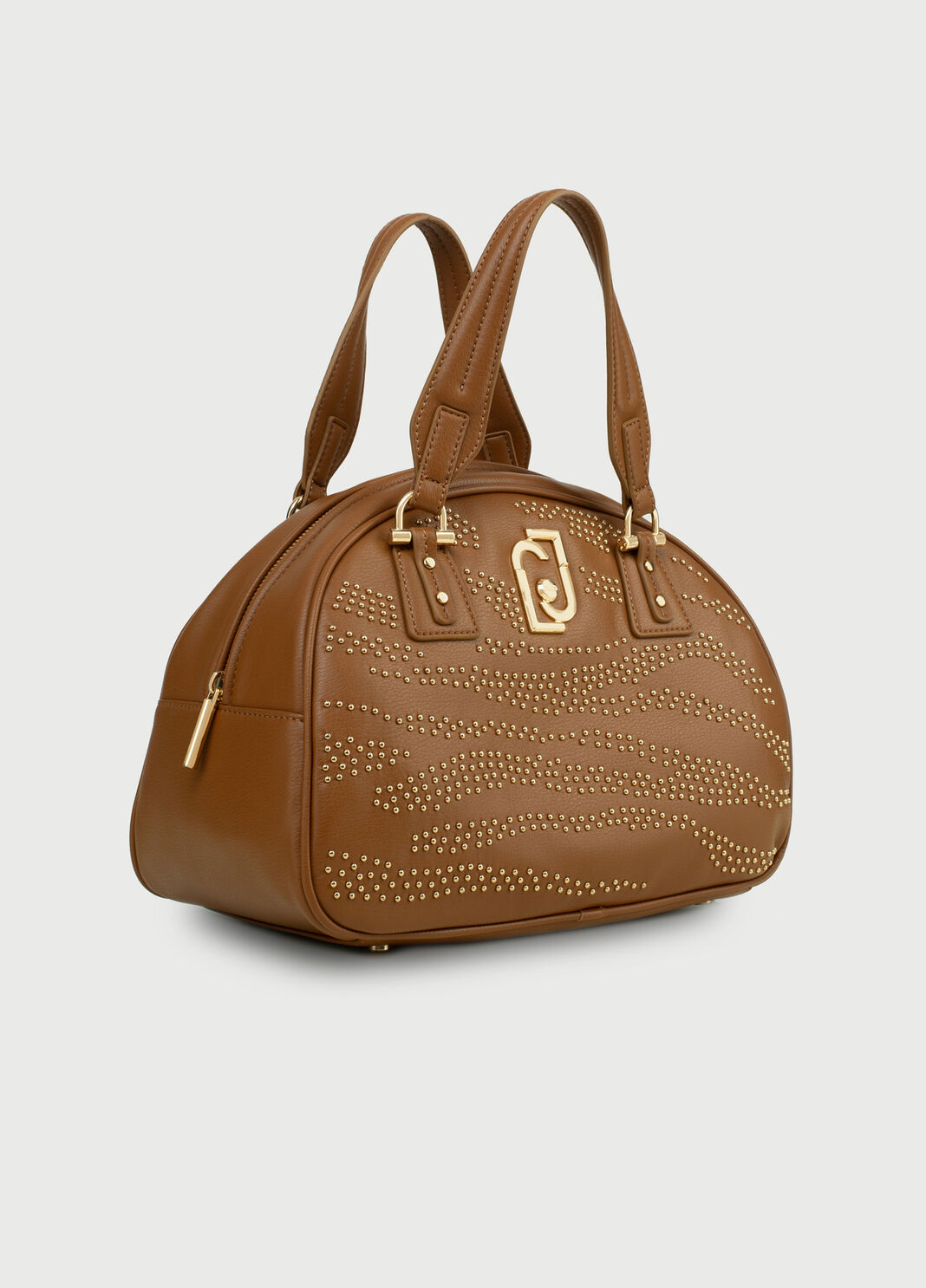Studded boston bag Brown Liu Jo - large image number 1
