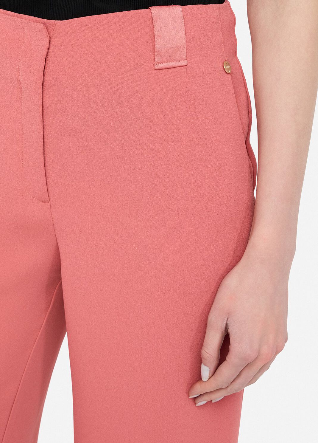 Elegant straight-leg trousers pink Liu Jo - large image number 2