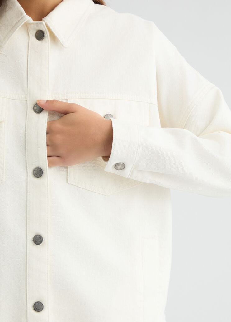 Denim shacket white wool Liu Jo - large image number 2 Denim shacket white wool Liu Jo - large image number 2