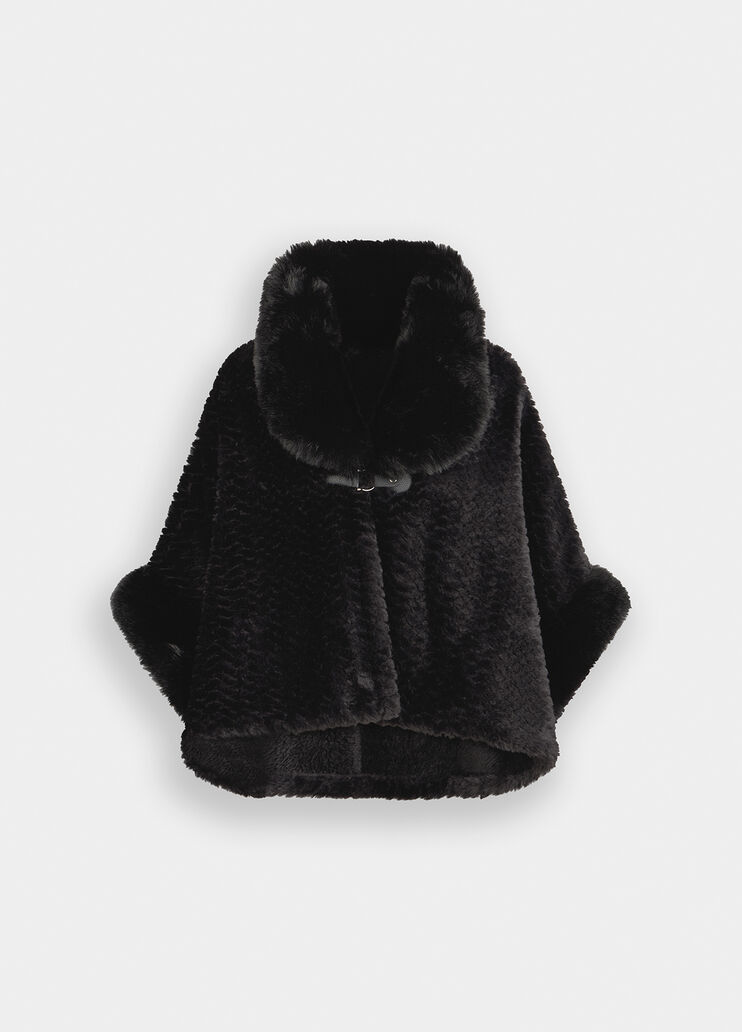 Gilet en imitation fourrure noir Liu Jo - large image number 6