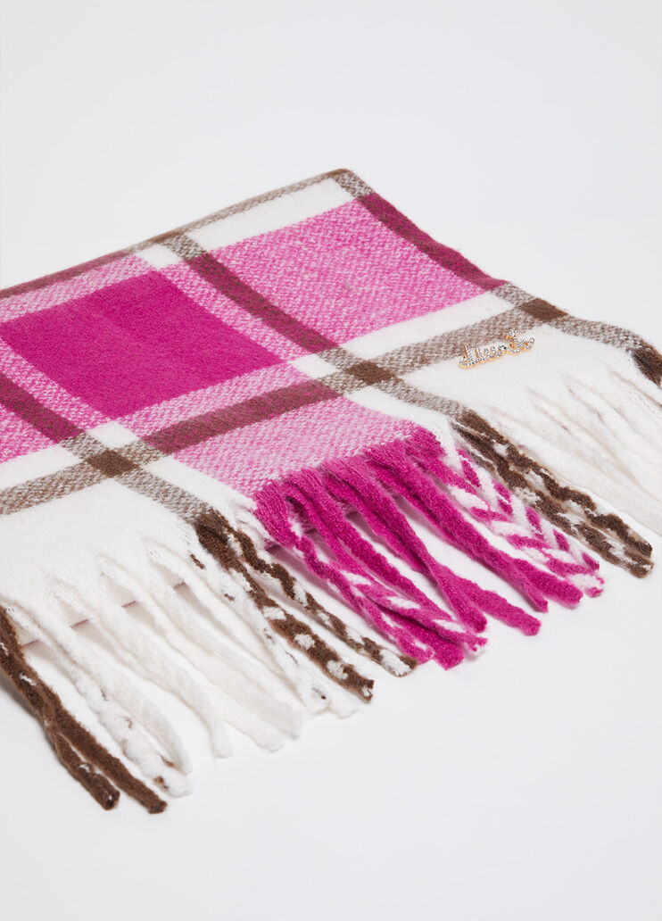 Jacquard-Schal Neonpink Liu Jo - large image number 2