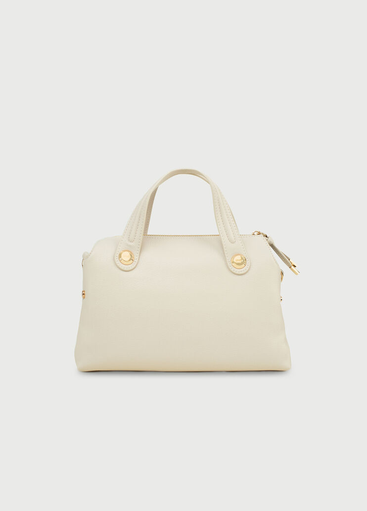 Small boston bag with logo champagne Liu Jo - large image number 3 Small boston bag with logo champagne Liu Jo - large image number 3