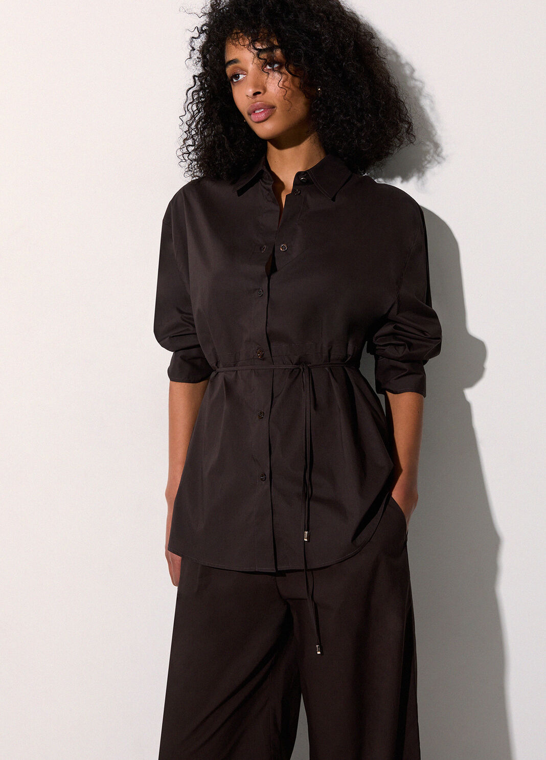 Poplin shirt dark brown Liu Jo - large image number 2