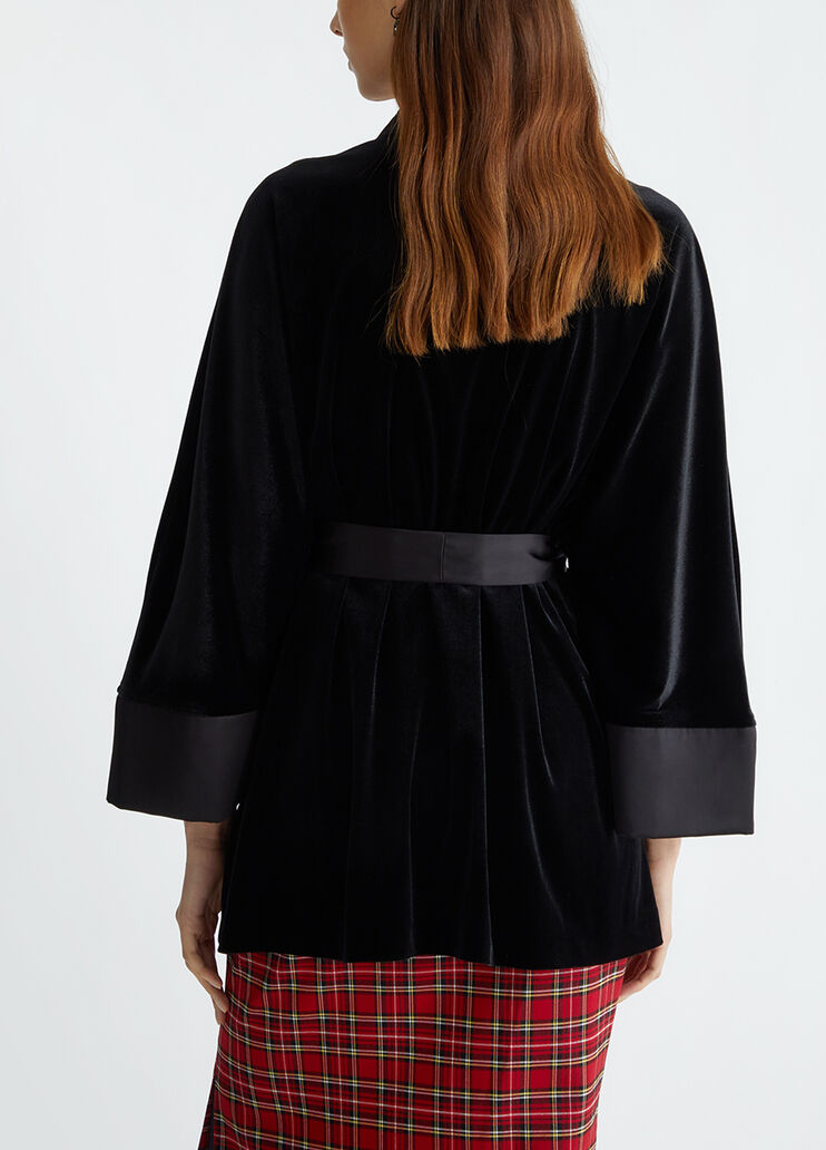 Chaqueta kimono de terciopelo negro Liu Jo - medium Chaqueta kimono de terciopelo negro Liu Jo - medium
