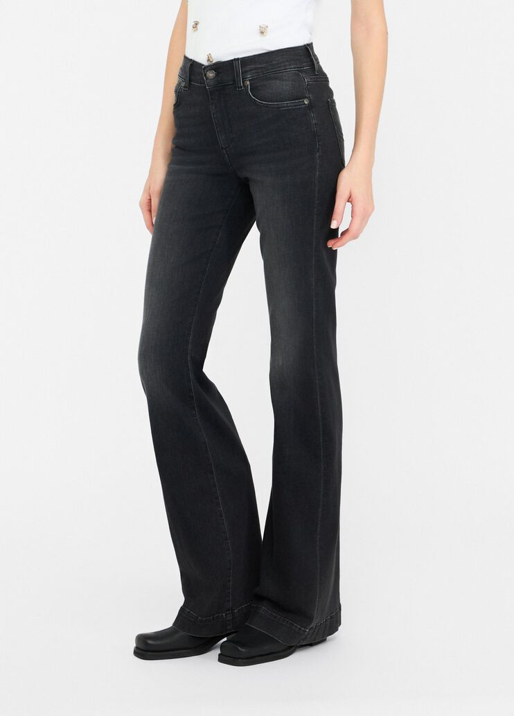 Jeans flare Liu Jo Better denim nero Liu Jo - large image number 3