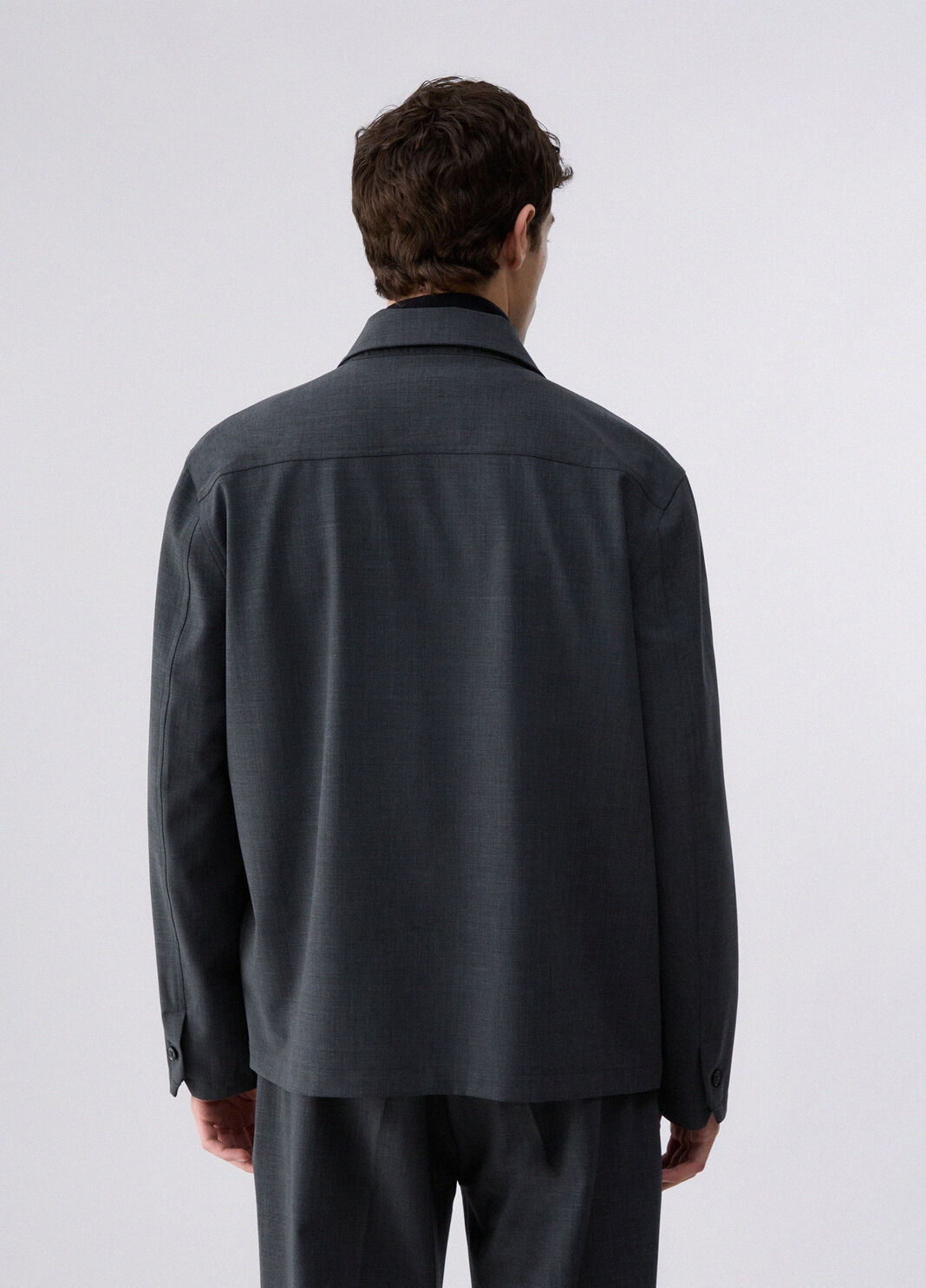 Overshirt-Jacke aus Wollmischung Dunkelgrau Liu Jo - large image number 1