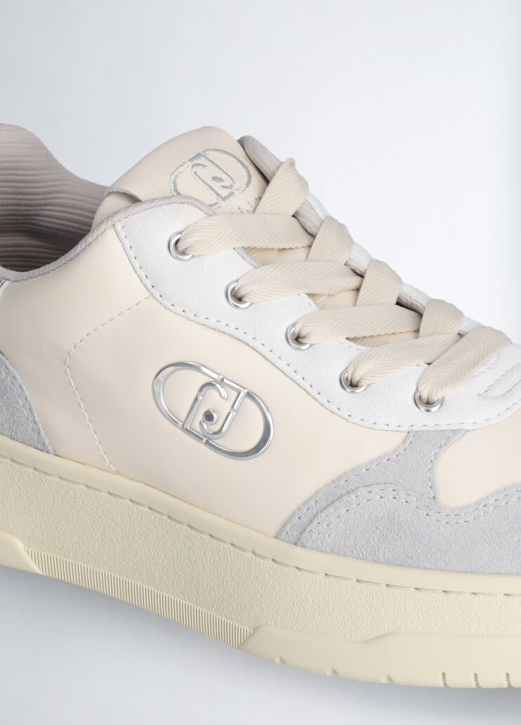 Two-tone suede sneakers grey Liu Jo - large image number 4 Two-tone suede sneakers grey Liu Jo - large image number 4