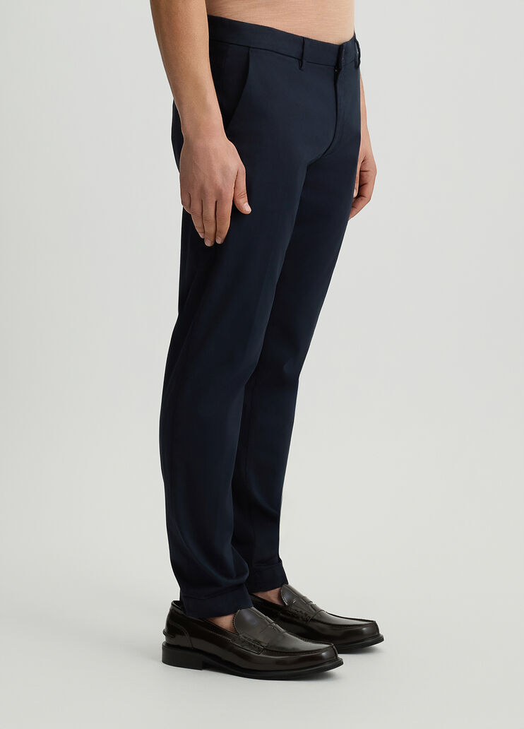 Slim fit chinos dark blue Liu Jo - large image number 4 Slim fit chinos dark blue Liu Jo - large image number 4