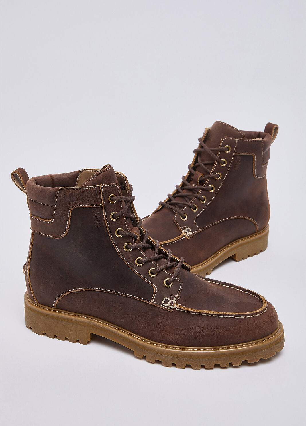 Leather ankle boots brown Liu Jo - large image number 6