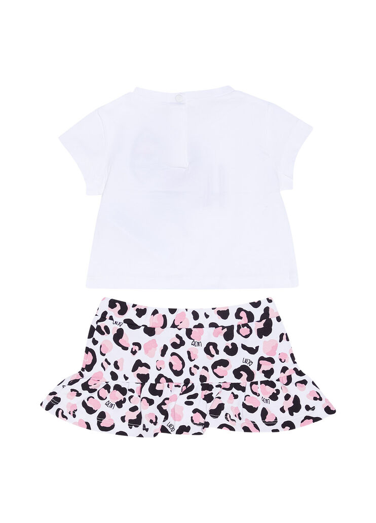 Ensemble bébé fille blanc et tacheté Liu Jo - large image number 1 Ensemble bébé fille blanc et tacheté Liu Jo - large image number 1