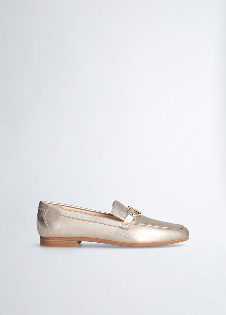 Soft nappa leather loafers light gold Liu Jo - medium Soft nappa leather loafers light gold Liu Jo - medium