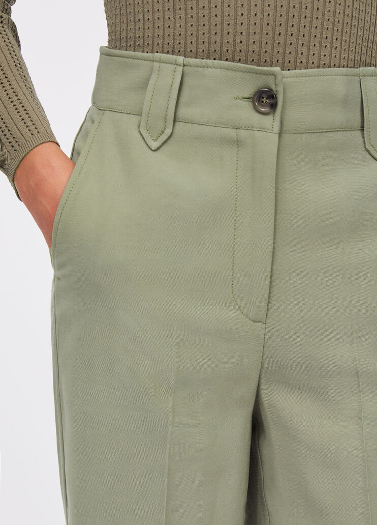 Gerade Hose aus Gabardine Spargel Liu Jo - large image number 3