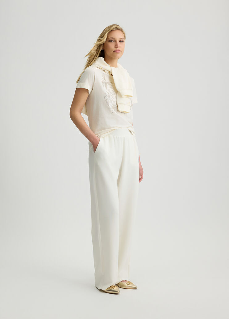 Scuba jogging trousers white Liu Jo - medium Scuba jogging trousers white Liu Jo - medium