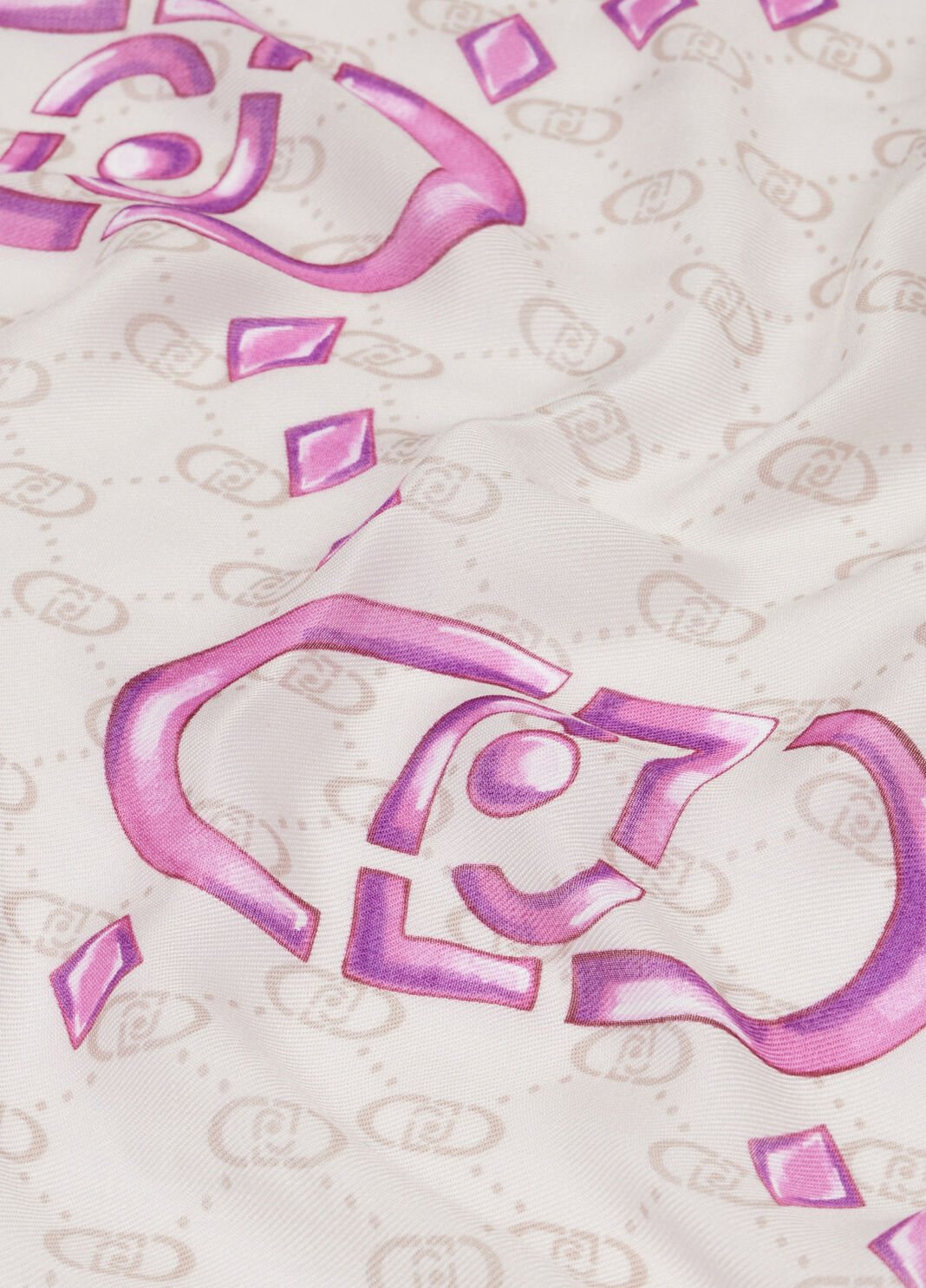 Stola con logo rosa Liu Jo - large image number 5