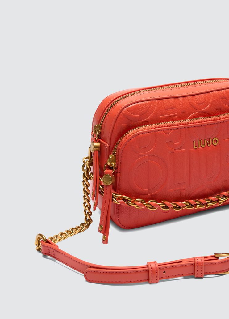 Crossbody bag with logo orange Liu Jo - large image number 4 Crossbody bag with logo orange Liu Jo - large image number 4