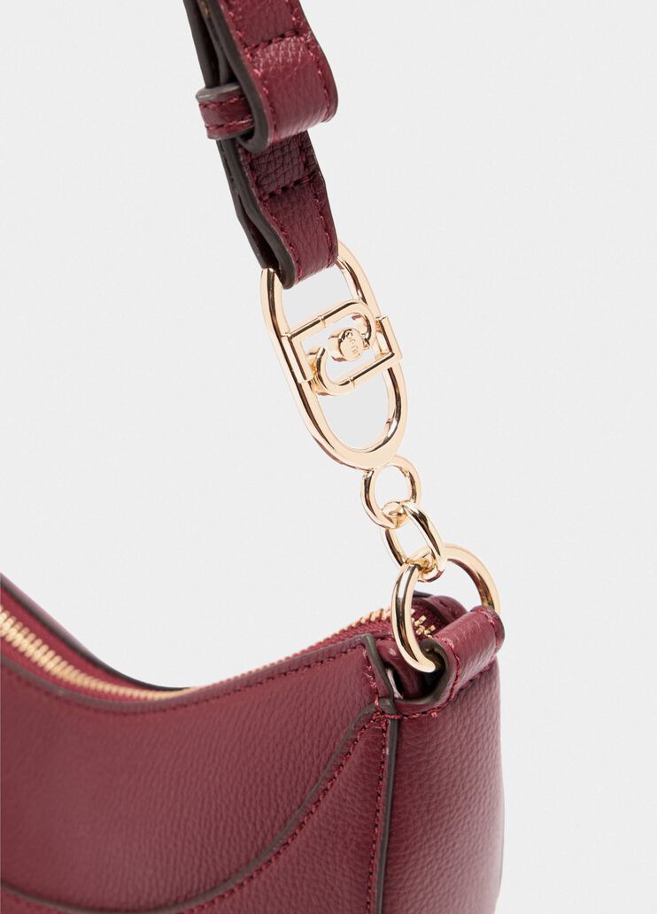 Sac porté épaule format moyen avec charm rouge Liu Jo - large image number 4