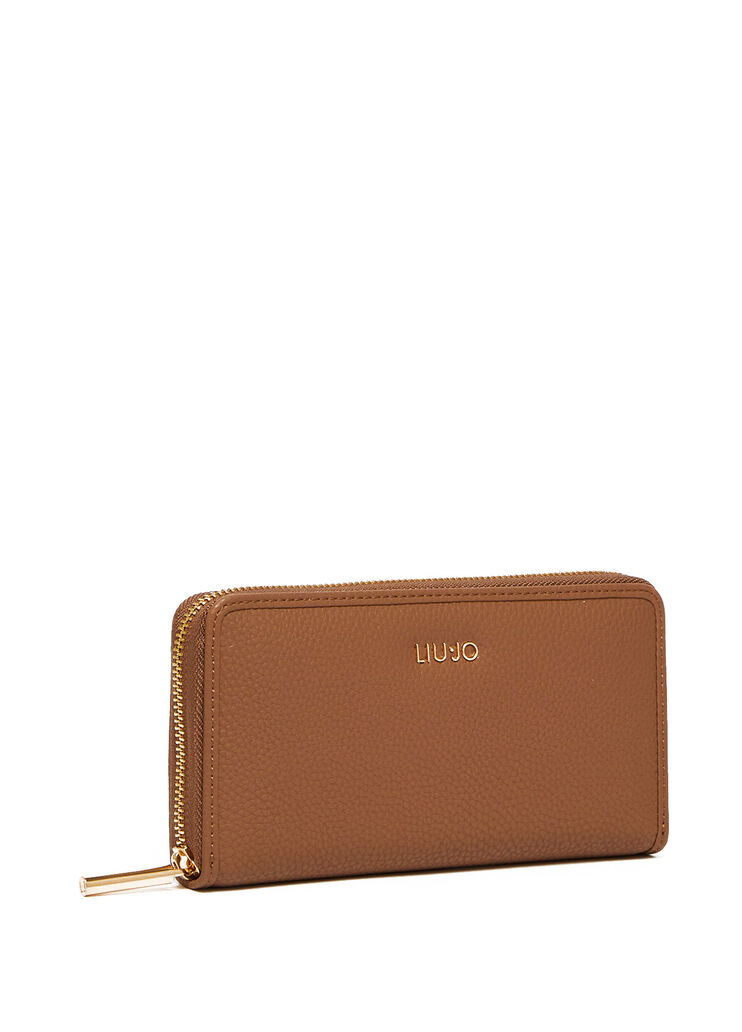 Eco-friendly zip-around wallet cocoa Liu Jo - large image number 1