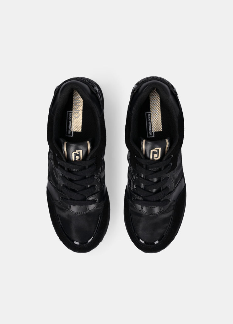 Zapatillas de piel con plataforma  negro Liu Jo - large image number 4 Zapatillas de piel con plataforma  negro Liu Jo - large image number 4